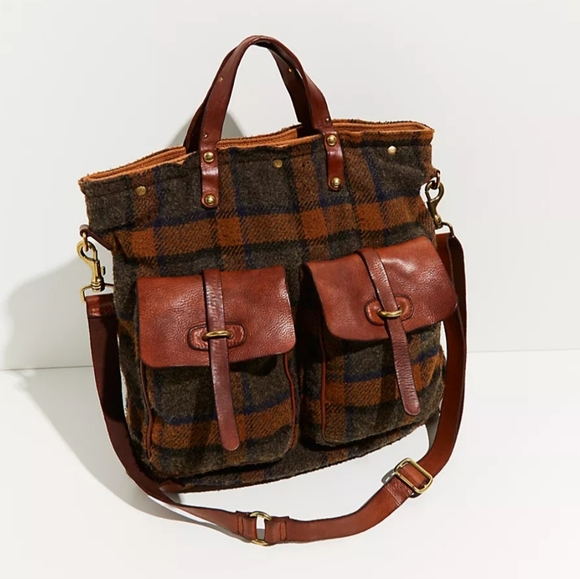 Campomaggi Handbags - Campomaggi - Plaid Wool and Leather Convertible Backpack